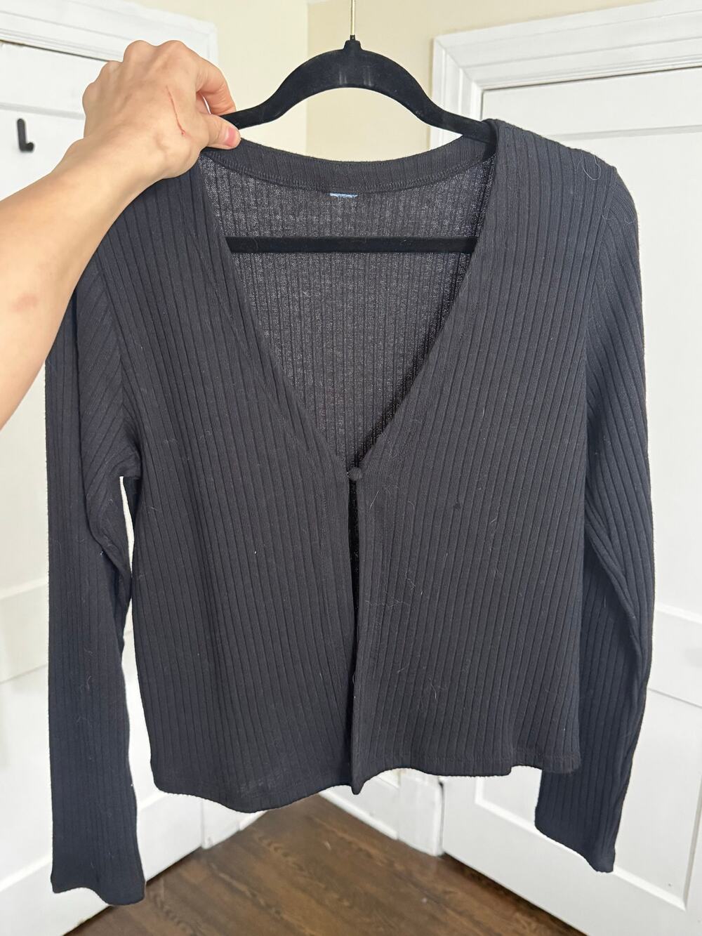 Old Navy Rib-Knit Matching Single-Button Cardigan Sweater